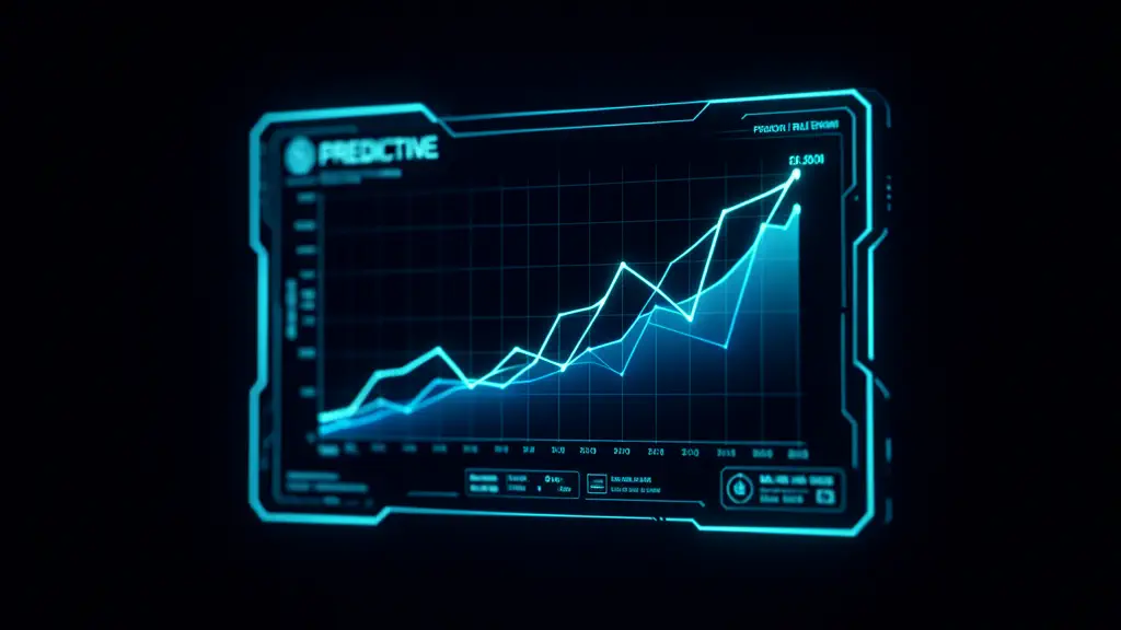 Hook 14 — Predictive graph perfectly matching real events. (texto na tela: AI Future)