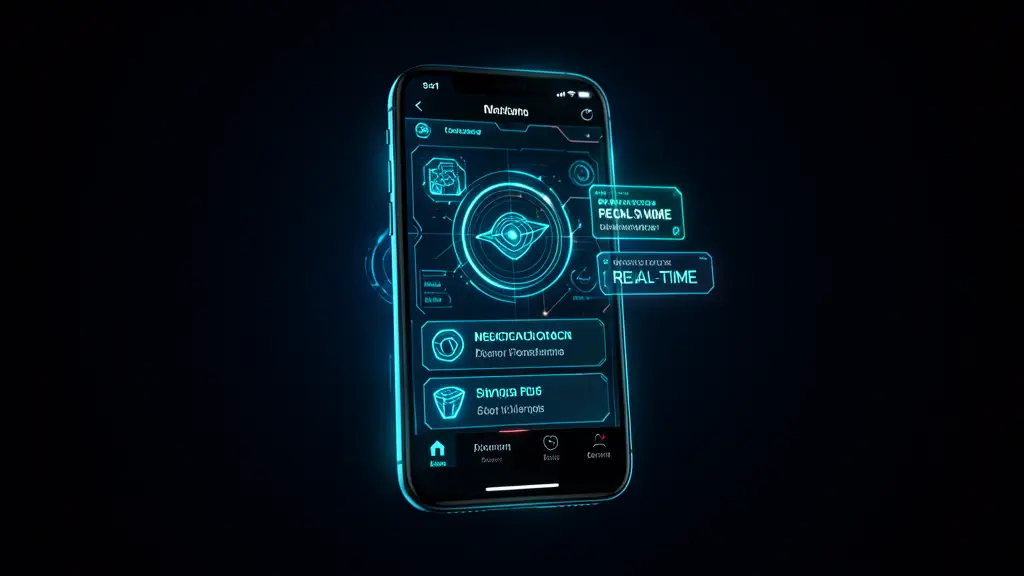 Hook 19 — Phone camera labeling objects in real-time. (texto na tela: AI in Your Pocket)