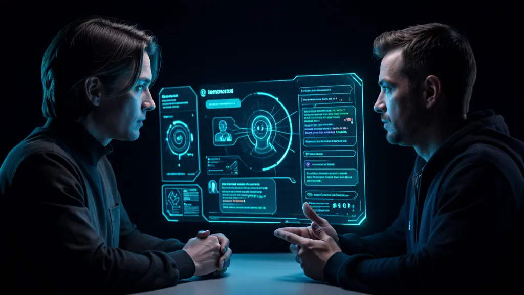 Hook 22 — Chat conversation where the human doesn't realize it's AI. (texto na tela: Passed Turing)