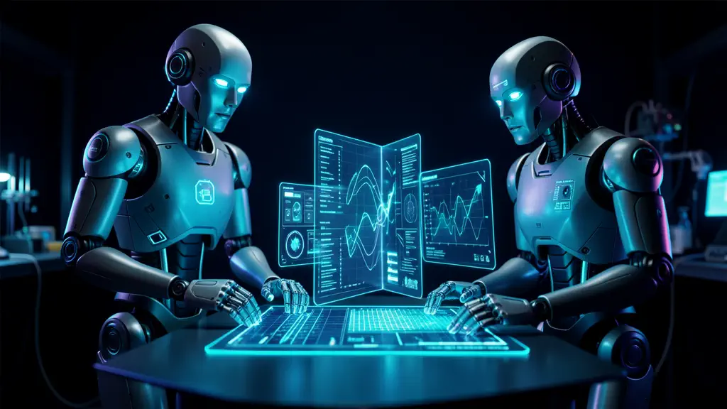 Hook 25 — Real lab footage of working humanoid robots. (texto na tela: It's Real)