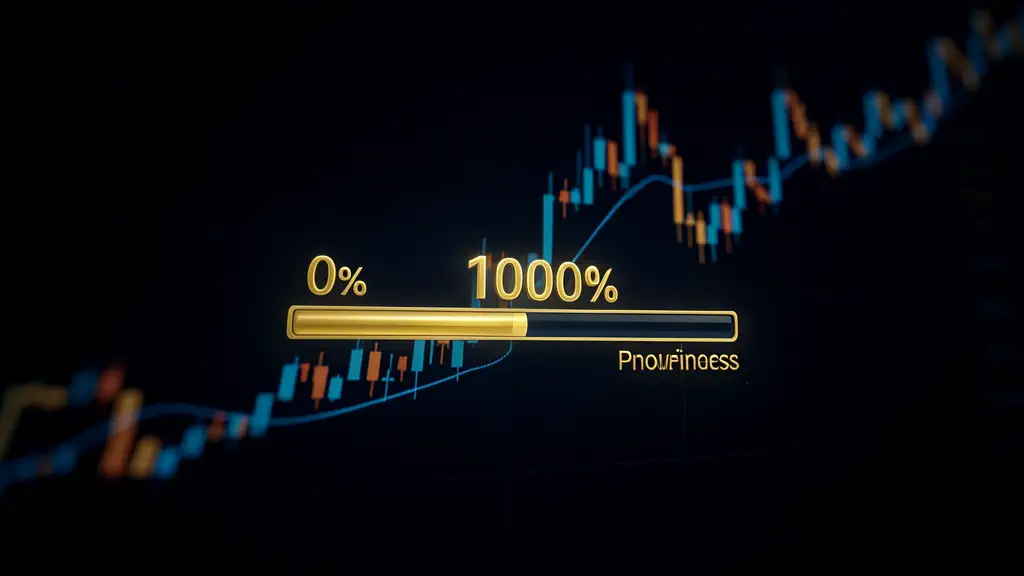 Hook 14 — Progress bar jumping from 0% to 100% instantly. (texto na tela: 3 Months)