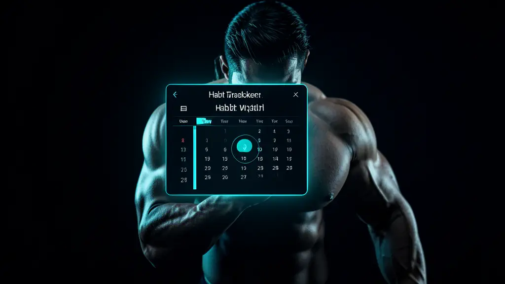 Hook 7 — Calendar full of workouts replaced by a single habit tracker. (texto na tela: One Habit)