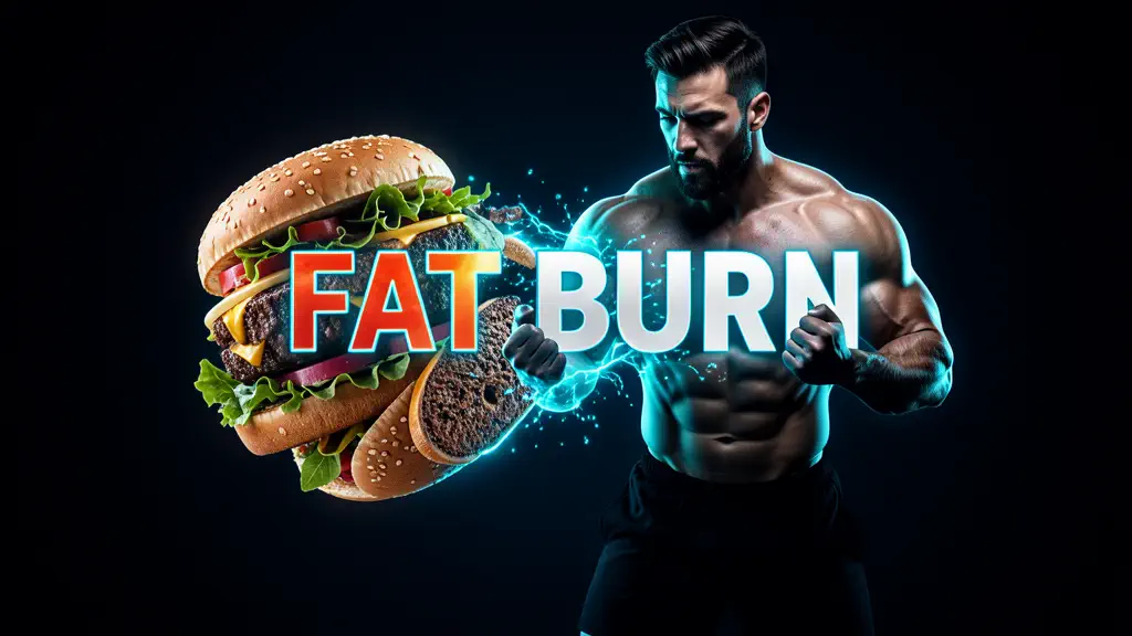 Hook 12 — Two foods merging into a “fat burn” effect. (texto na tela: Fat Destroyer)