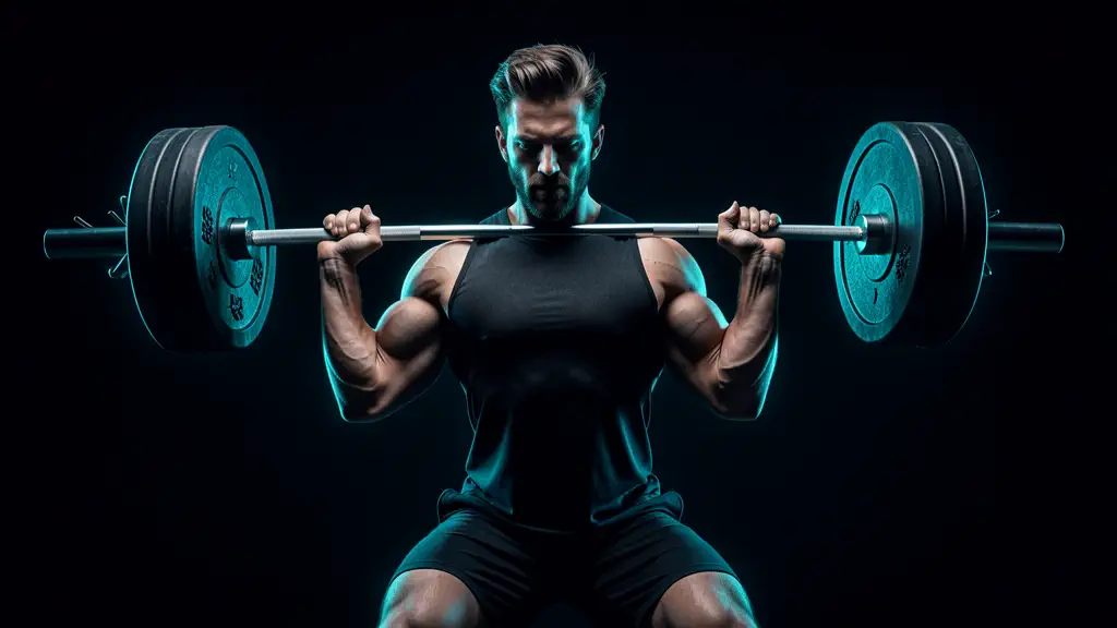 Hook 26 — Lifting heavy weights with stamina counter rising. (texto na tela: Opposite of Cardio)