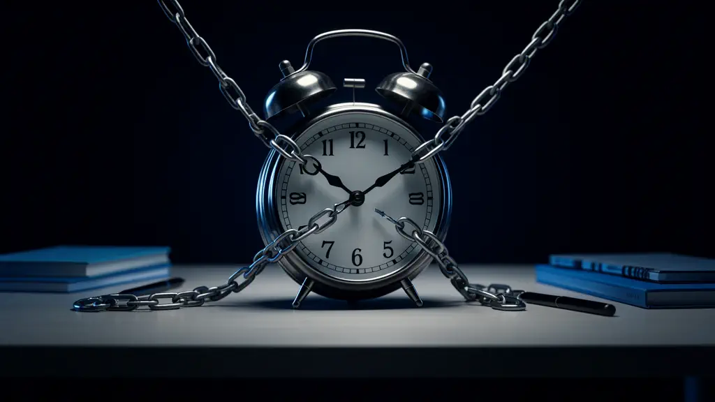 Hook 6 — Chain breaking around a clock. (texto na tela: Not Discipline)
