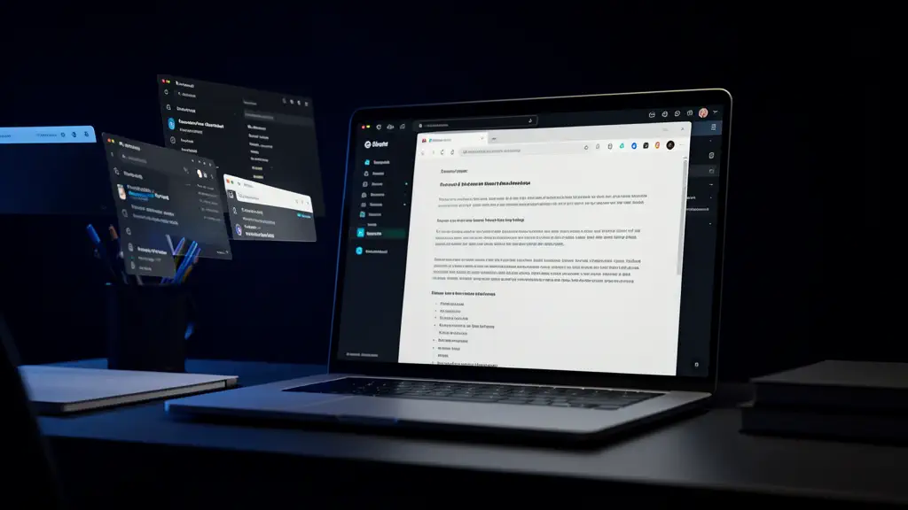 Hook 14 — Multiple browser tabs closing, single document maximized. (texto na tela: No Multitask)