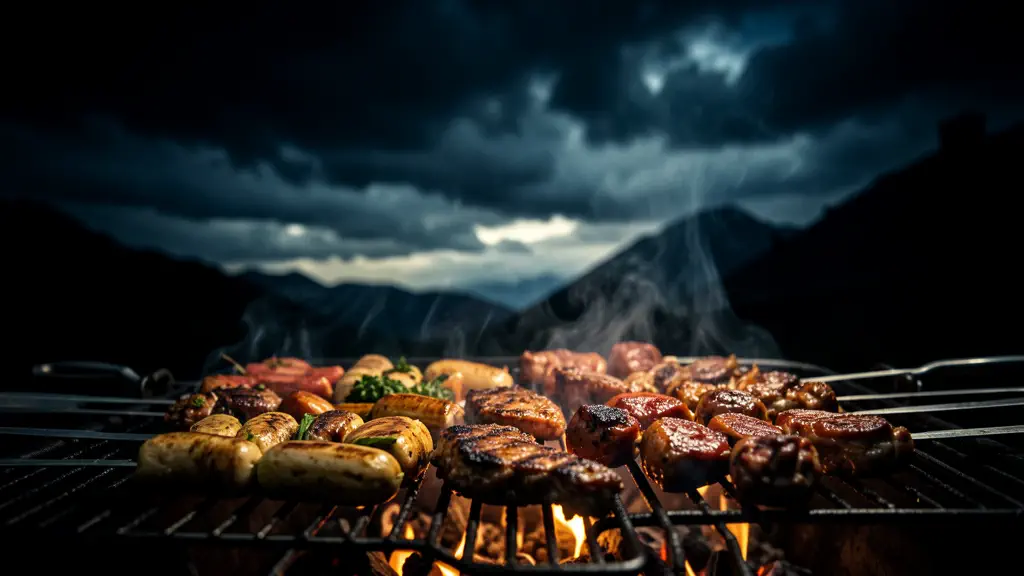 Hook 9 — Street food sizzling on the grill. (texto na tela: $2 Meal)