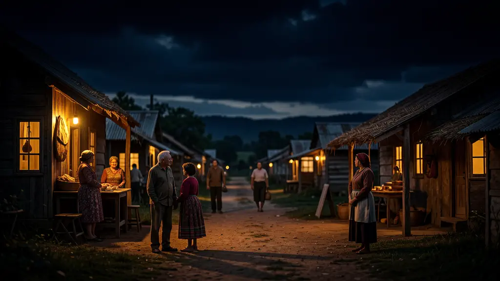 Hook 18 — Small rural community with warm locals. (texto na tela: Life-Changing Village)