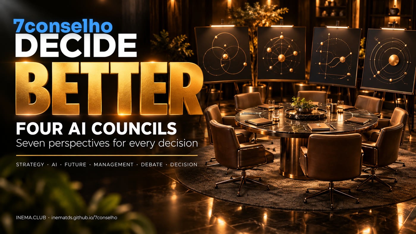 7conselho: make better decisions with four AI councils