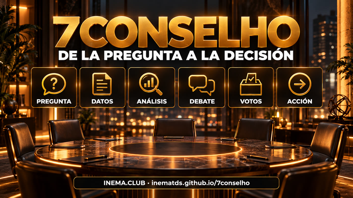 Flujo: pregunta, datos, opiniones, debate, votos y acción