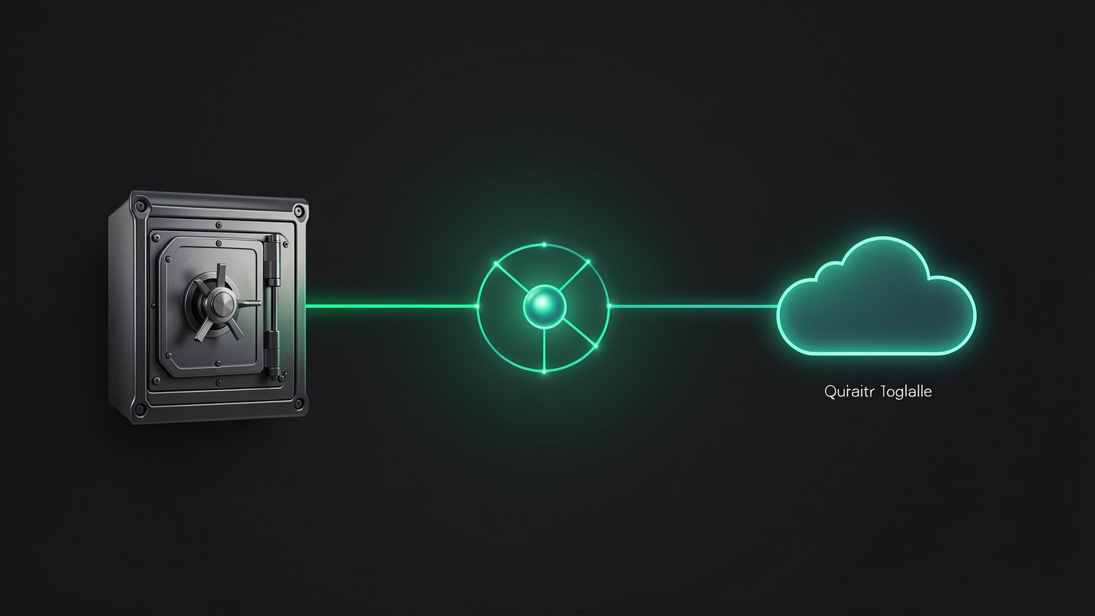 Diagrama dos modos do Hermes: Vault (airgapped) alternando com Connected, sob o titulo 'Toggle your privacy'