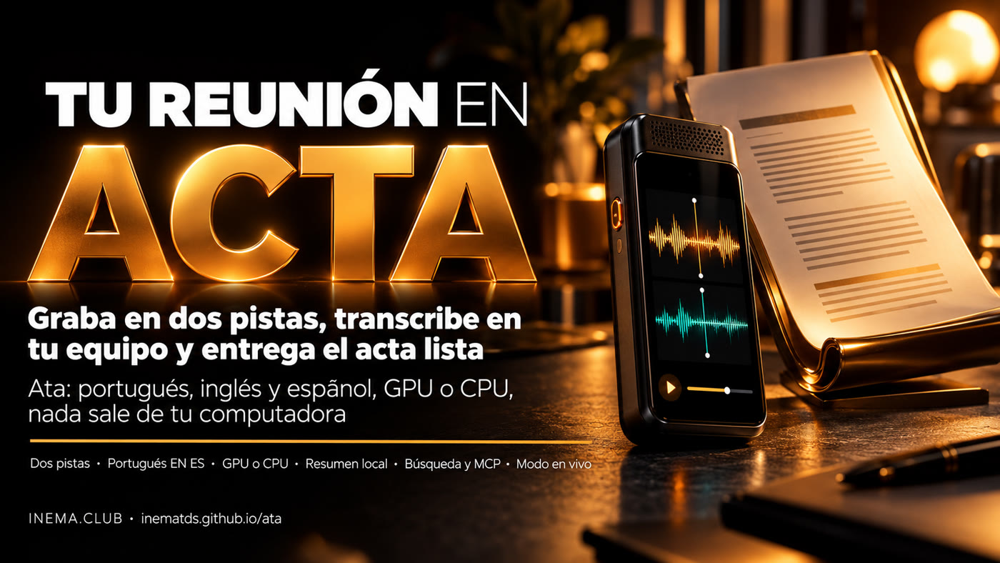Ata: tu reunión se vuelve acta