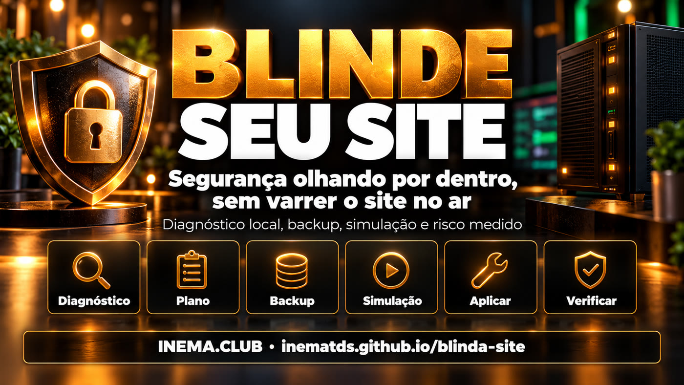As etapas: diagnóstico, plano, backup, simulação, aplicar e verificar