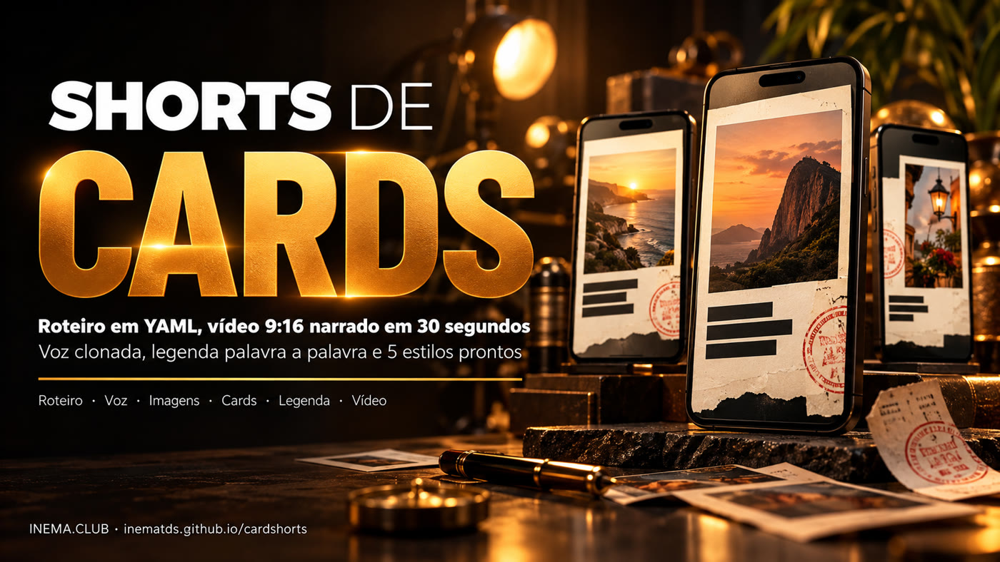 Banner do cardshorts: roteiro em YAML vira vídeo 9:16 narrado