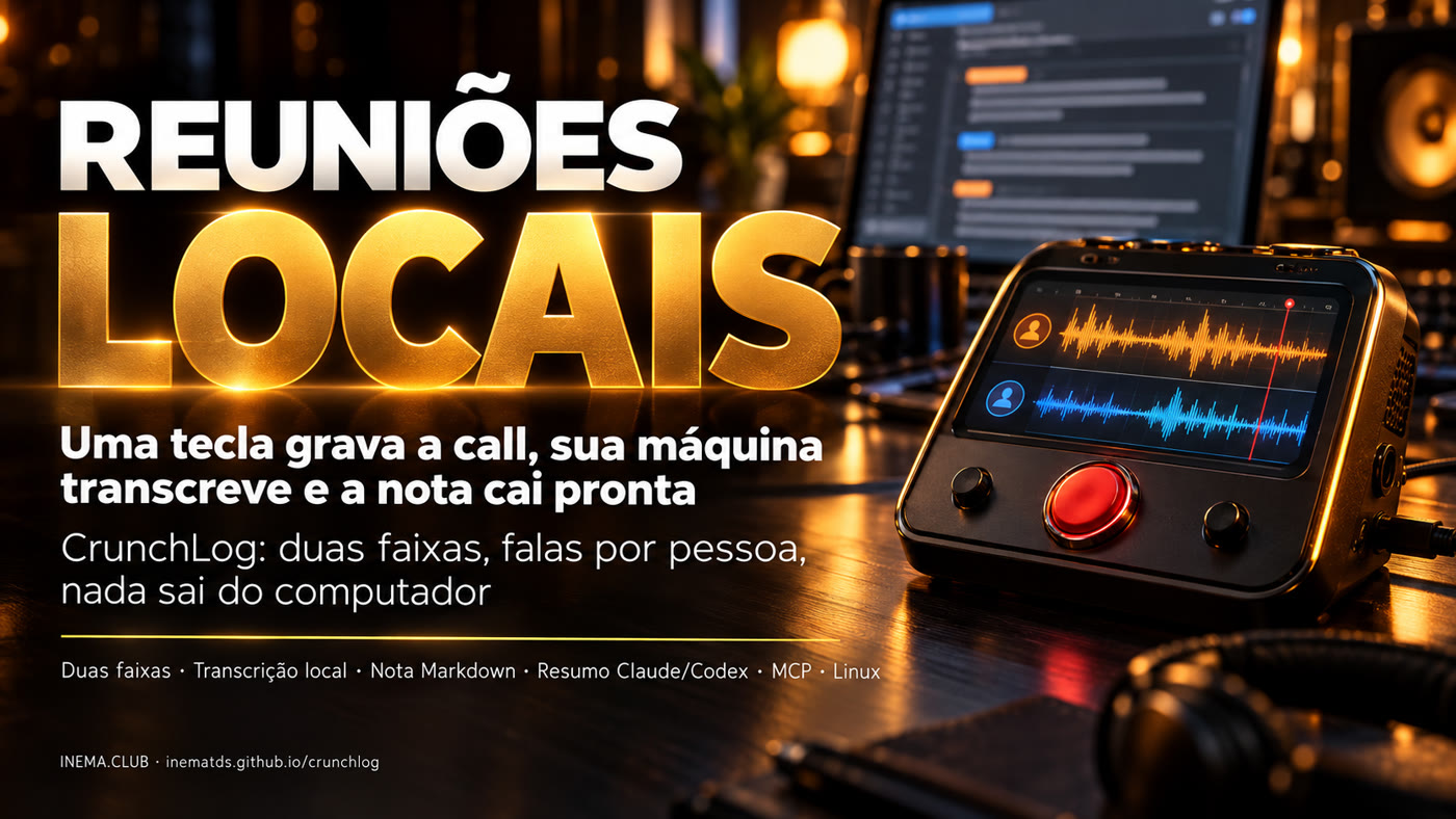 CrunchLog: reuniões transcritas localmente