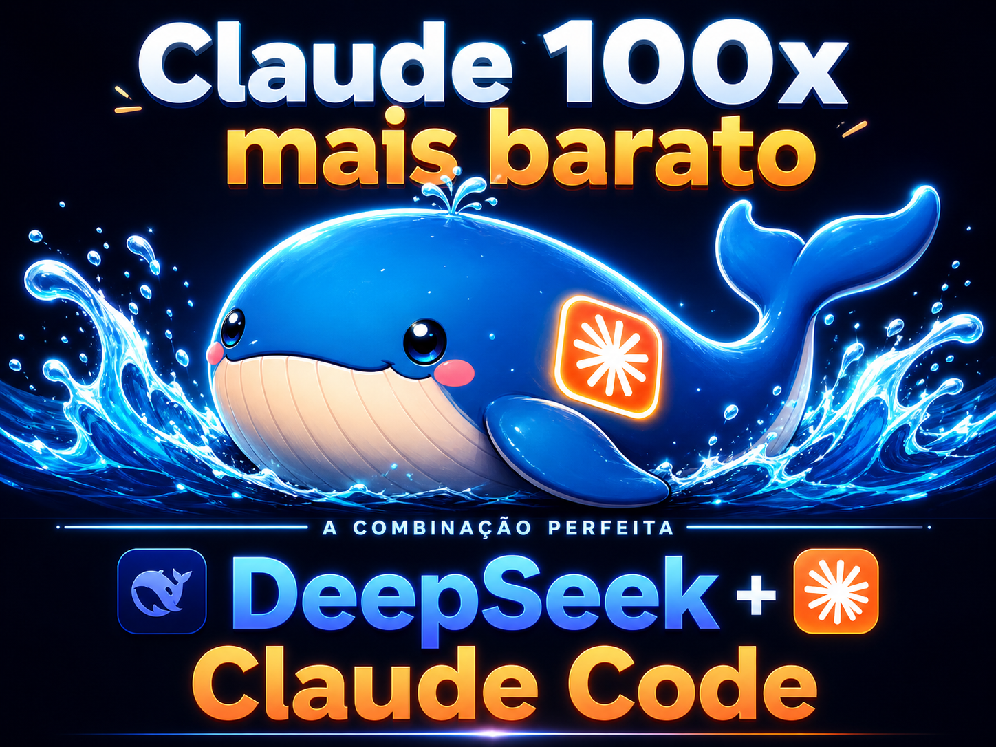 Claude 100x mais barato — DeepSeek + Claude Code