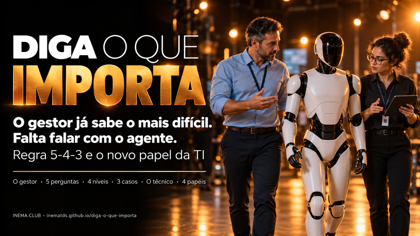 Banner: Diga o que importa — o gestor já sabe o mais difícil, falta falar com o agente