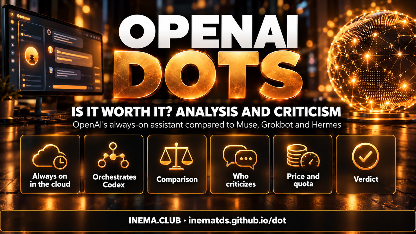 Banner: OpenAI Dots — is it worth it? Always on in the cloud, orchestrates Codex, comparison, critics, price and quota, verdict