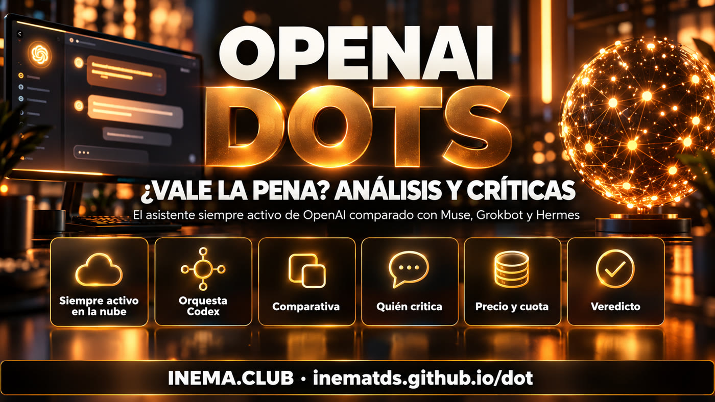 Banner: OpenAI Dots — ¿vale la pena? Siempre activo en la nube, orquesta Codex, comparativa, críticas, precio y cuota, veredicto