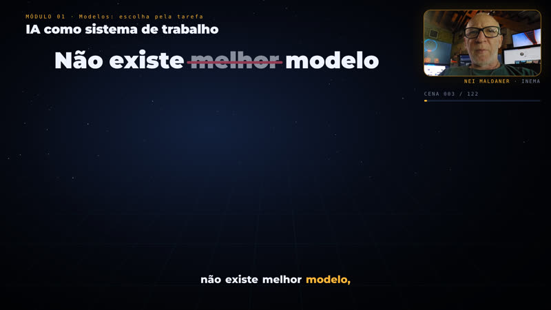 Cena v2: sistema OSWork com peças ligadas ao núcleo