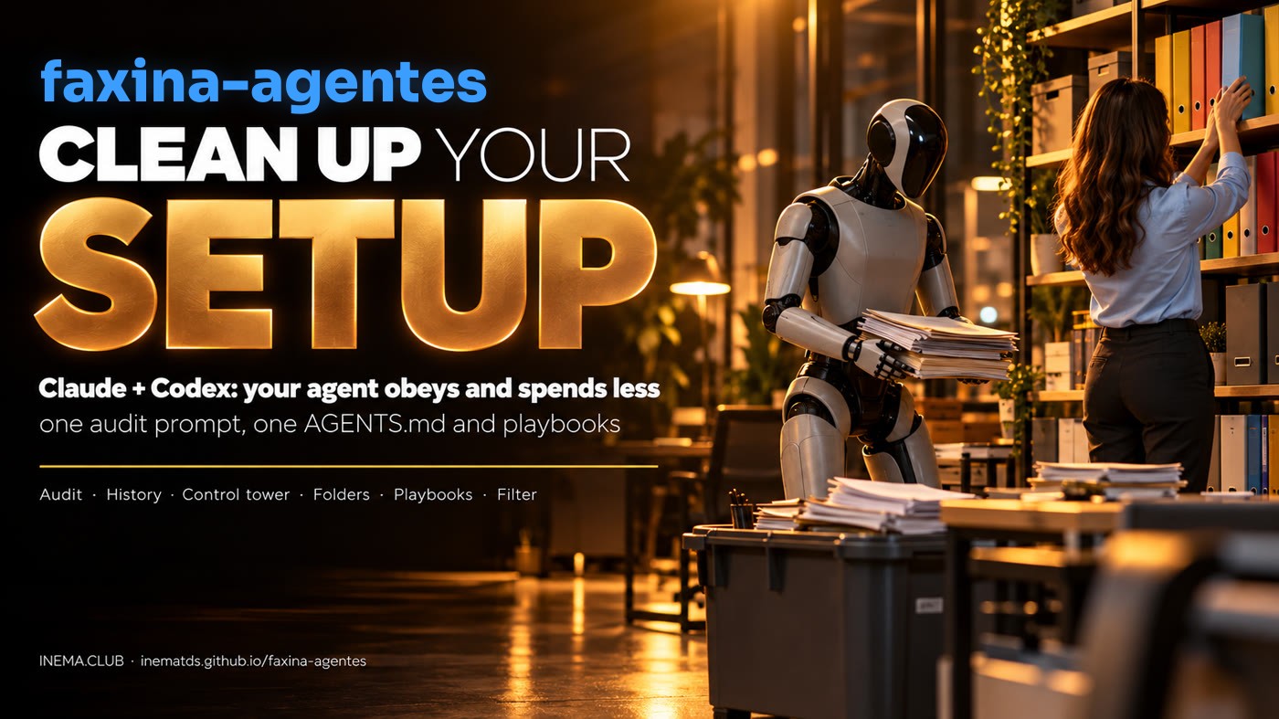 Banner: clean up your setup — Claude and Codex, your agent follows instructions and uses fewer tokens