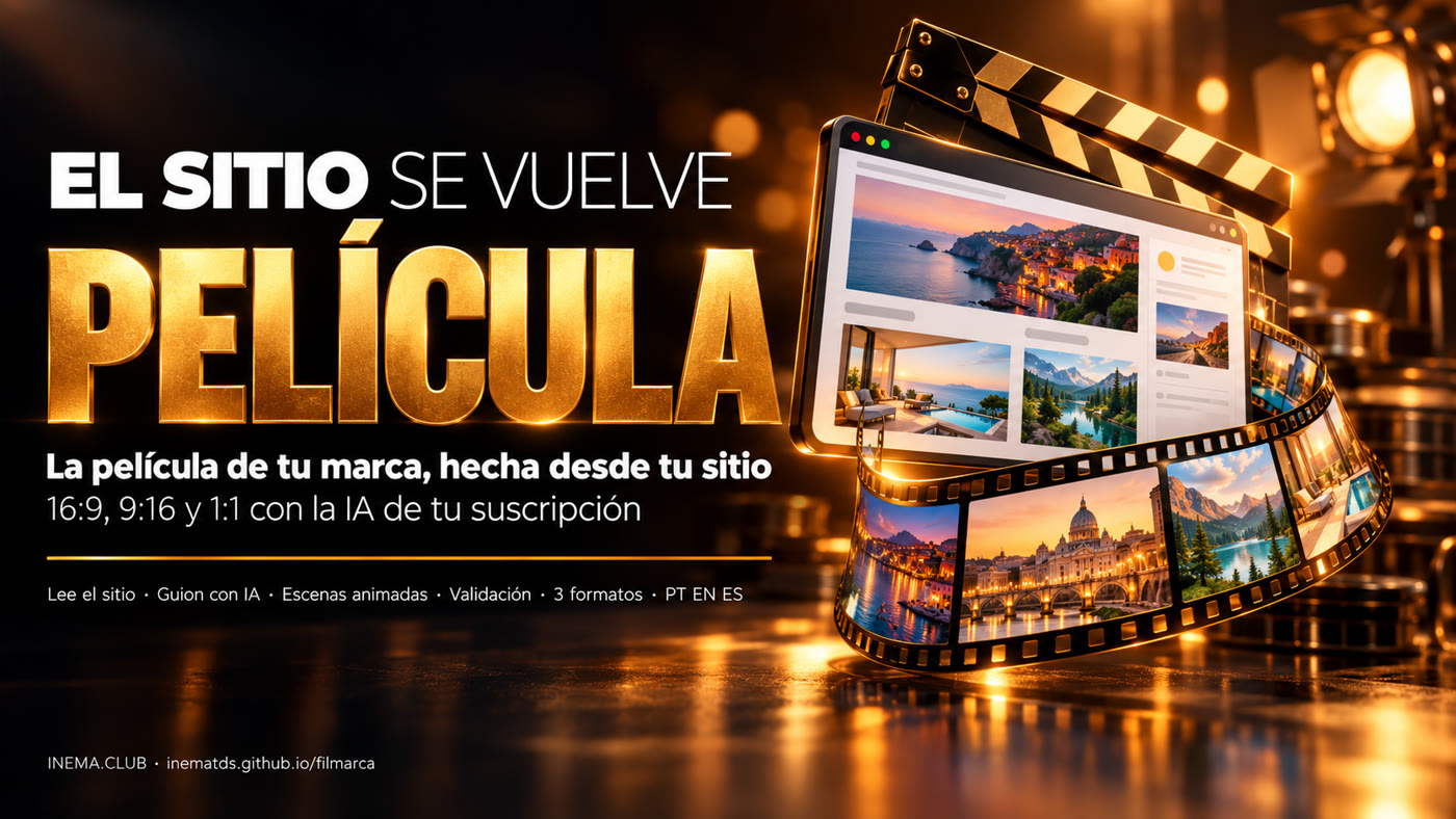 Banner: el sitio web se convierte en película