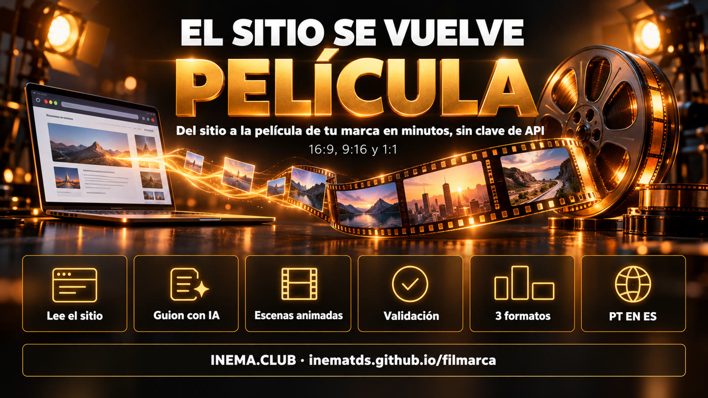 Lee el sitio, guion con IA, escenas animadas, validación, 3 formatos, PT EN ES