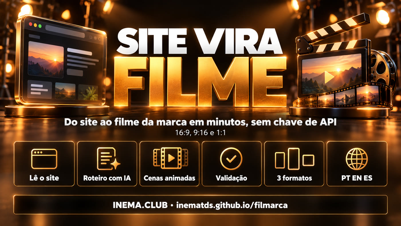 Lê o site, roteiro com IA, cenas animadas, validação, 3 formatos, PT EN ES