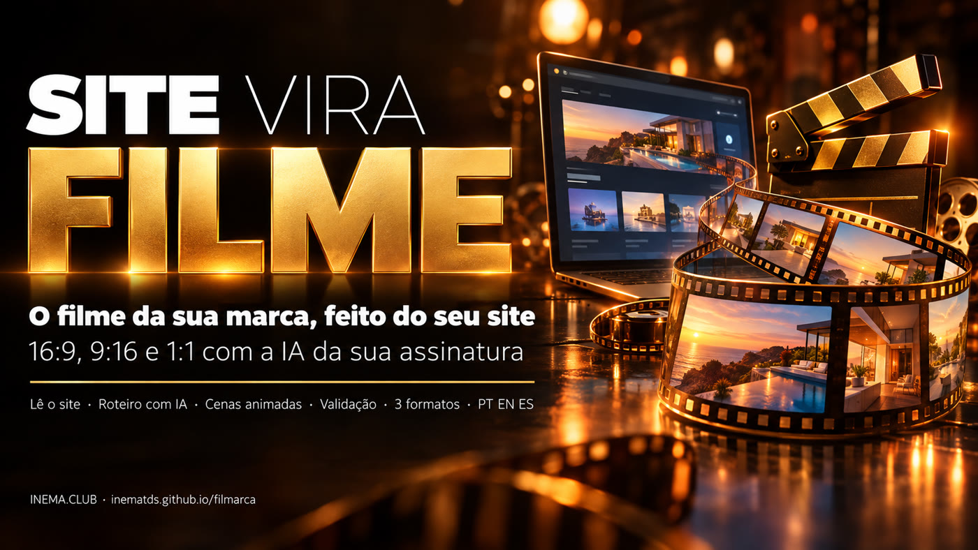 Banner: site vira filme