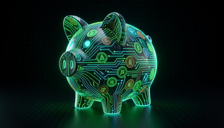 Ilustração: uma torneira pingando moedas-token, com uma conta crescente ao fundo representando o custo recorrente de um codebase ruim