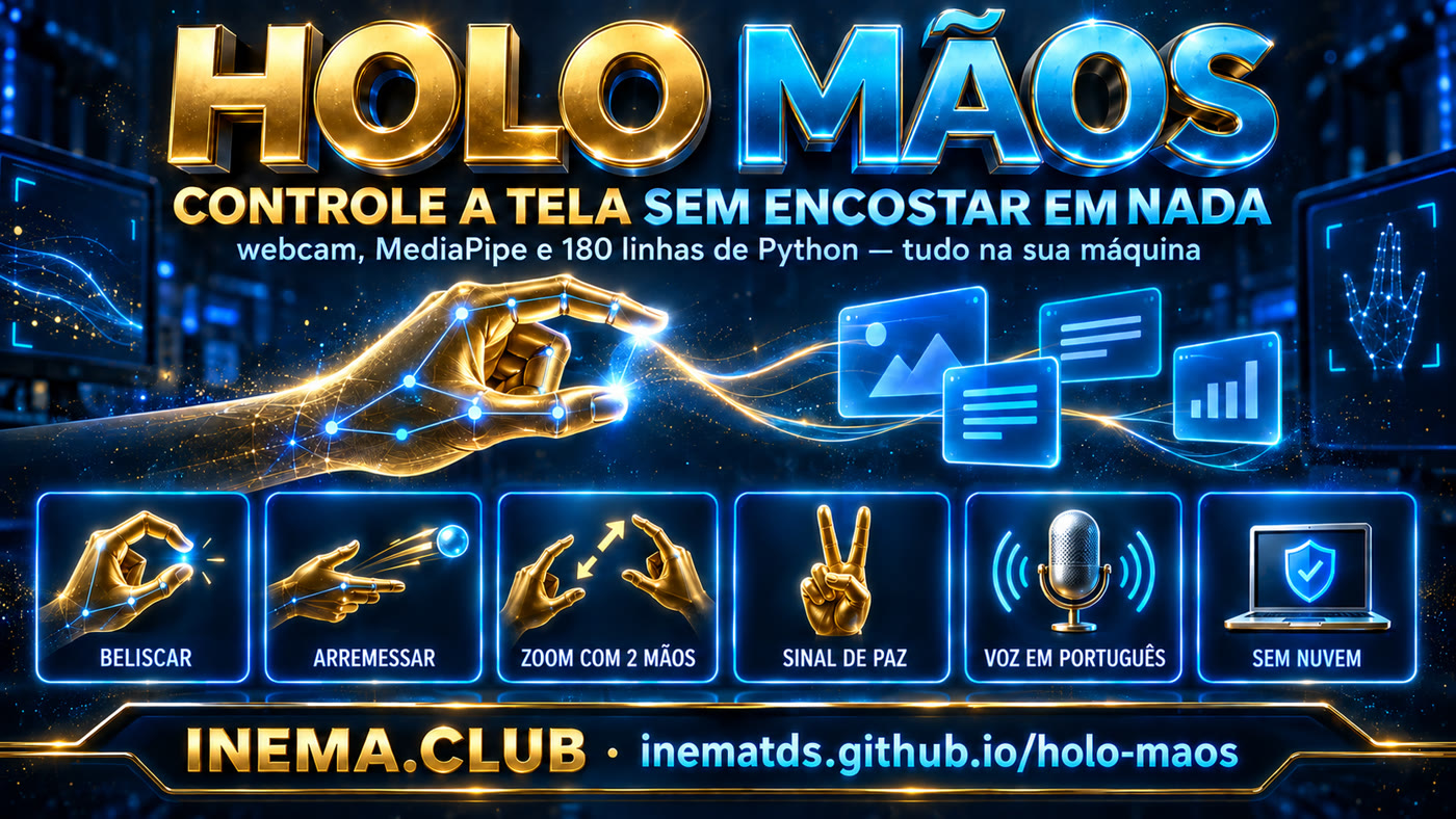 HOLO Mãos — controle a tela sem encostar em nada