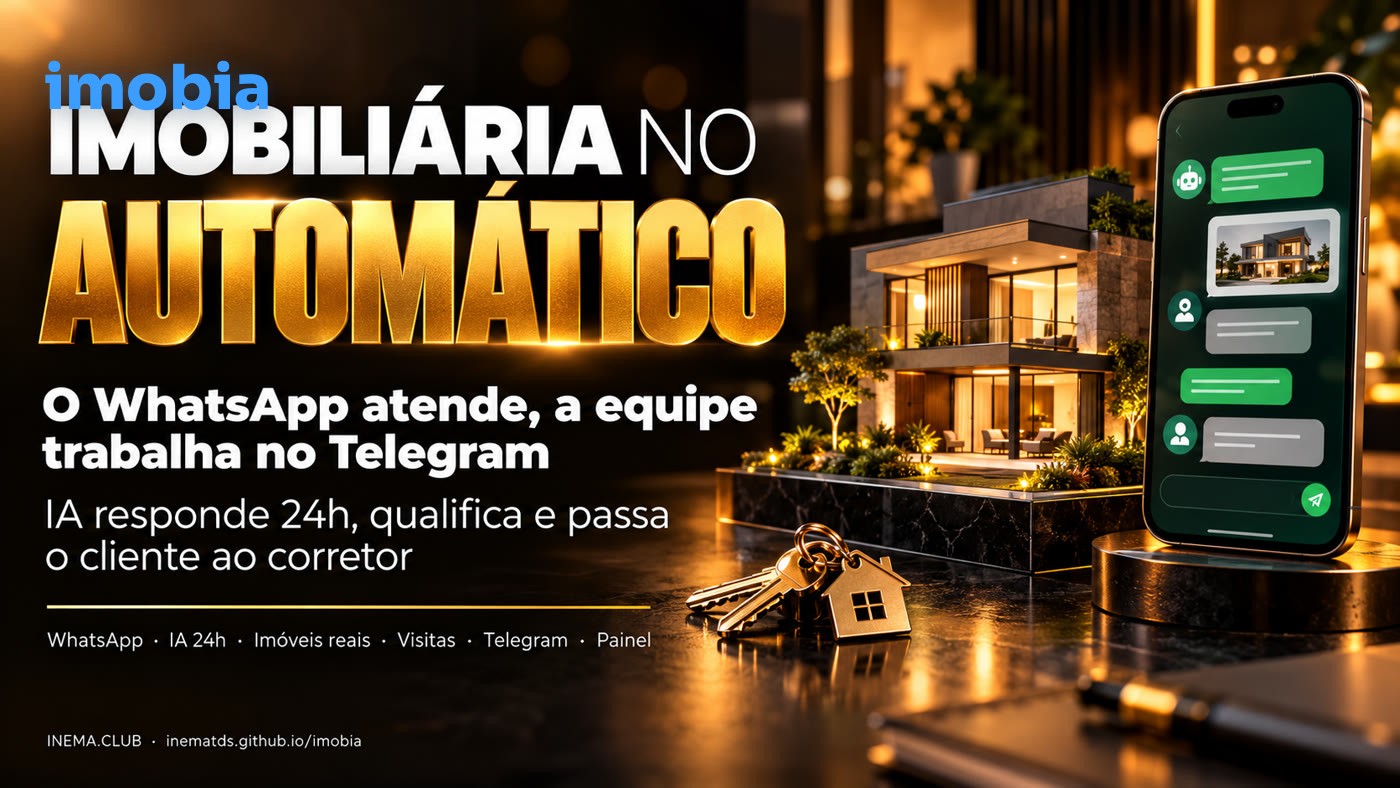Banner do imobia: imobiliária no automático, com WhatsApp, IA e Telegram