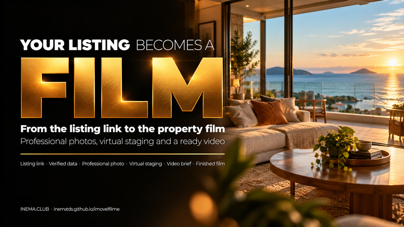 Your listing becomes a film: from the listing link to the property film