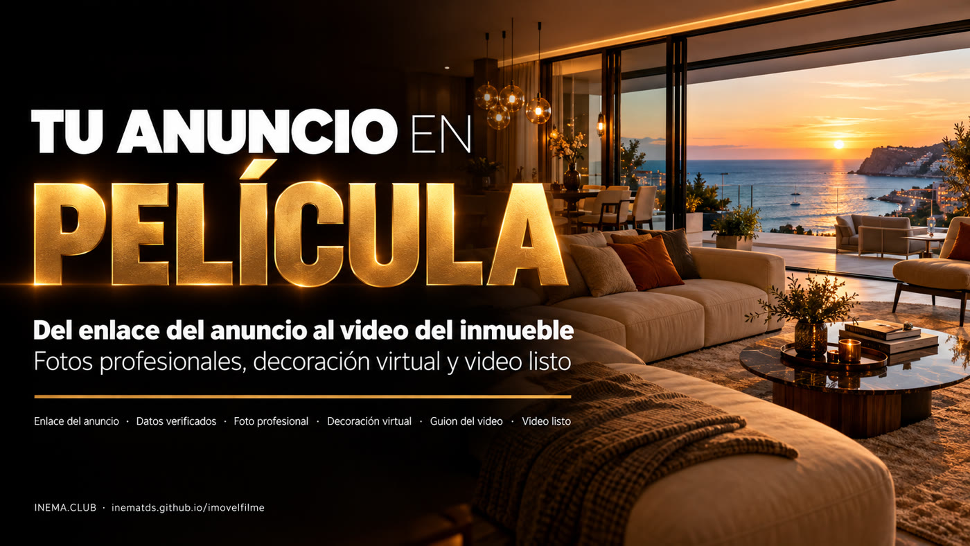 Tu anuncio se vuelve película: del enlace del anuncio a la película del inmueble
