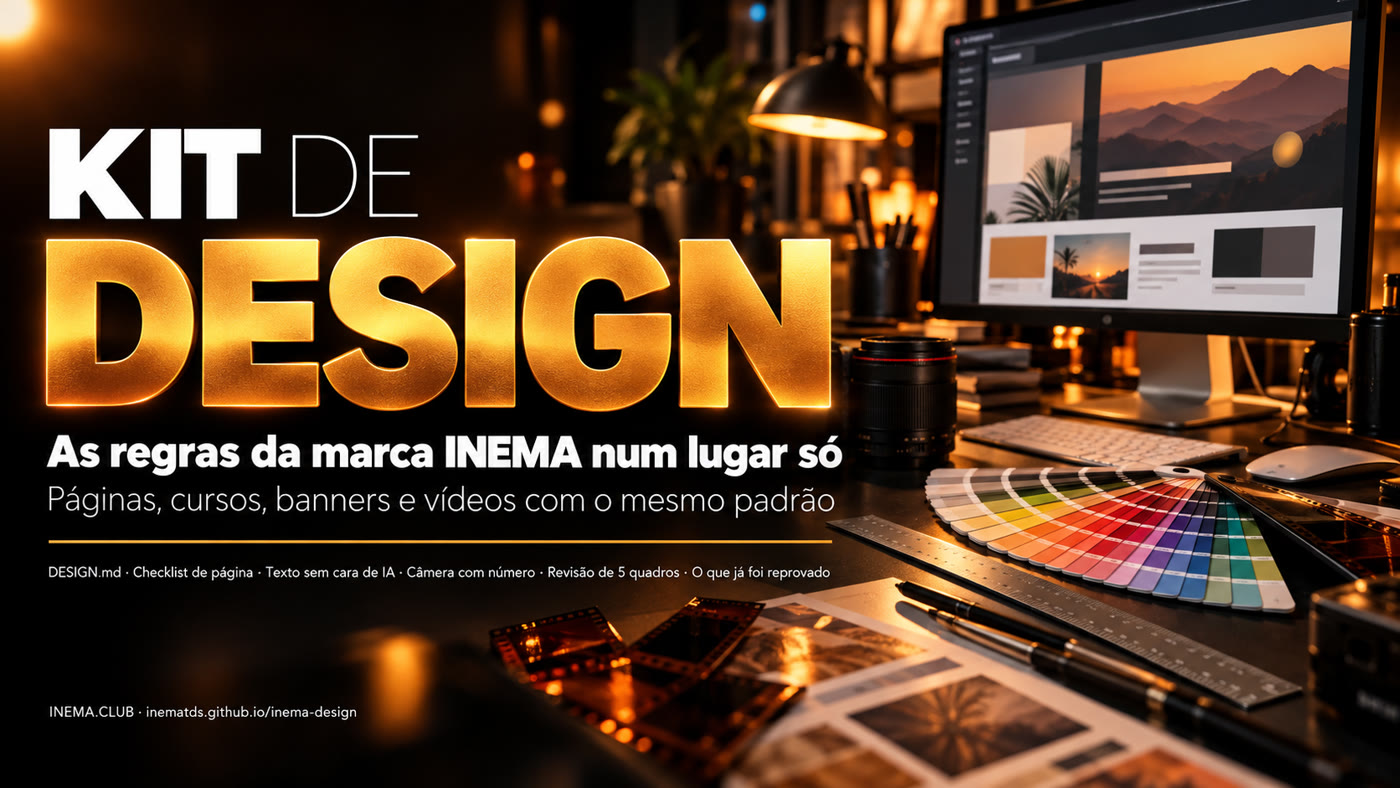 Banner do kit INEMA Design: as regras da marca num lugar só