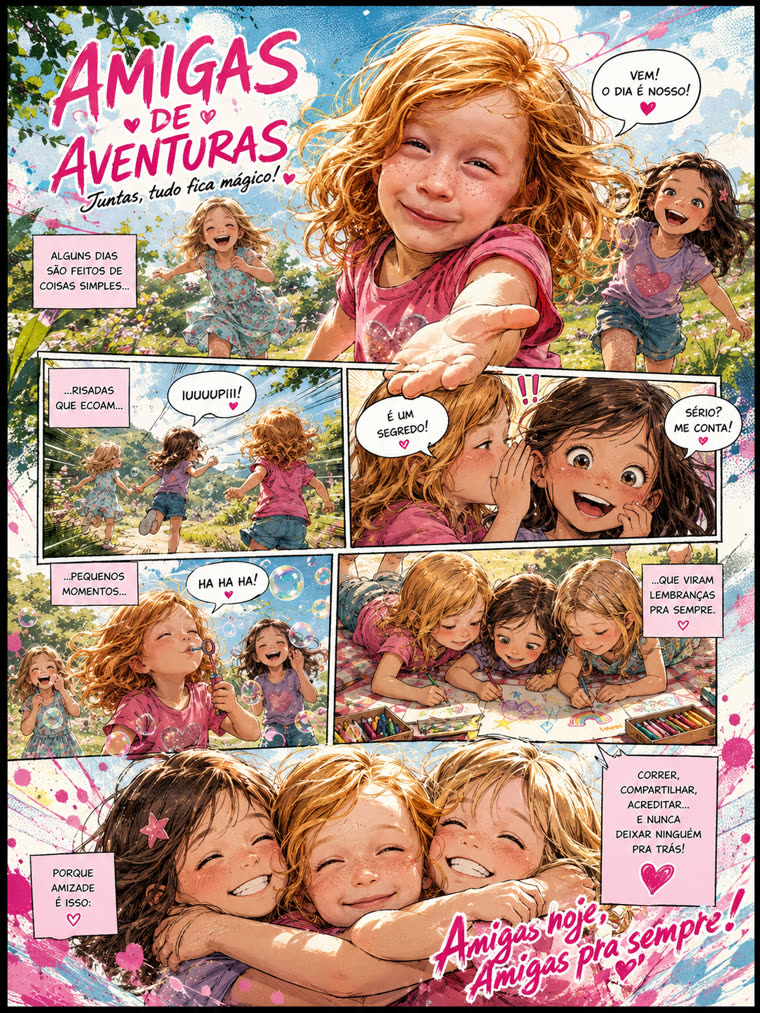 Página de quadrinho cartoon