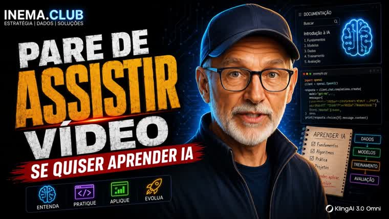 Frame do vídeo de avatar falante gerado no Kling