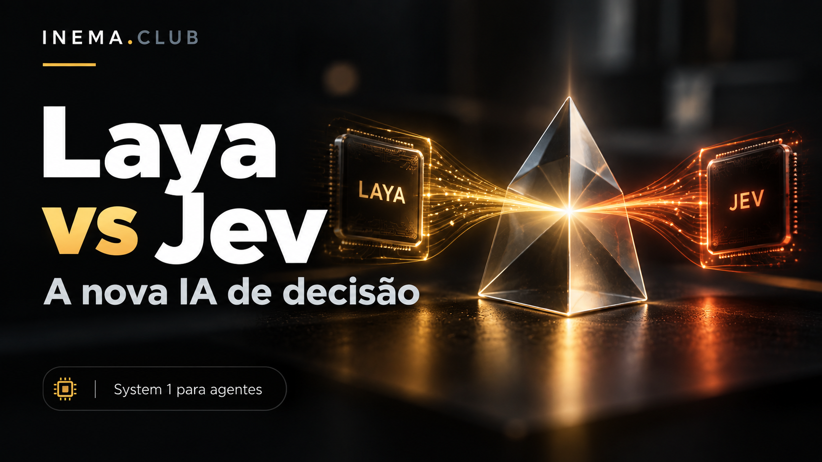 Laya versus Jev, a nova IA de decisão, capa fornecida para o curso