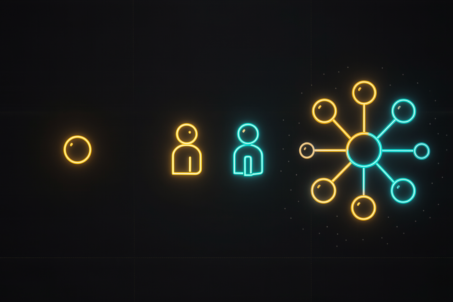 Três formas de loop lado a lado: um agente solo, um par maker e checker, e um manager distribuindo tarefas a vários helpers em leque