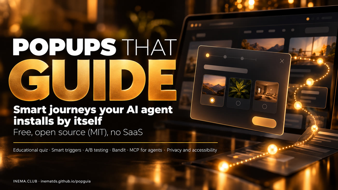 popguia banner: popups that guide