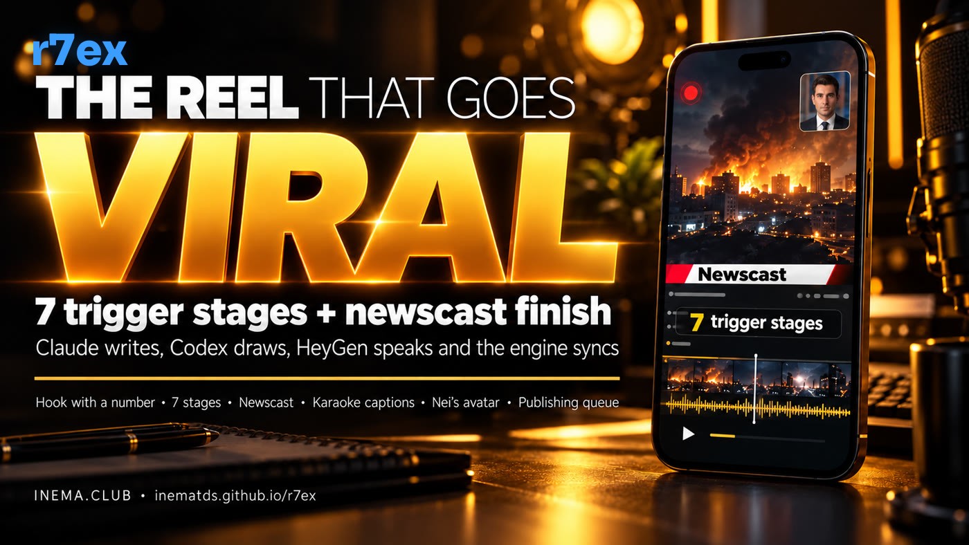 r7ex banner: the reel that goes viral