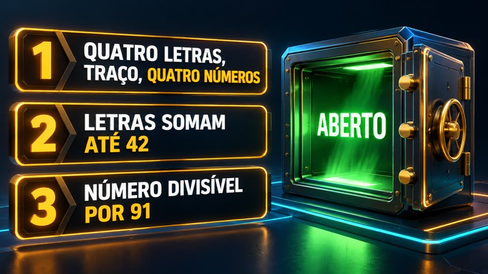 As 3 regras do cofre