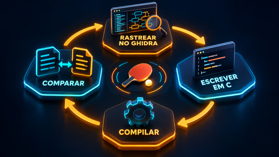 Ciclo rastrear, escrever, compilar, comparar