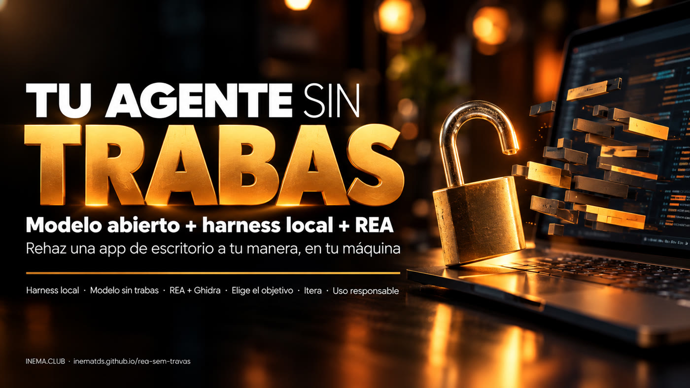 Tu agente sin trabas: modelo abierto + harness local + REA