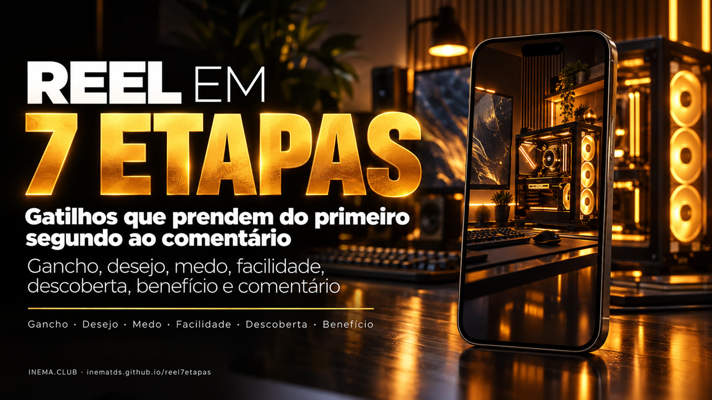 Banner: reel em 7 etapas de gatilho