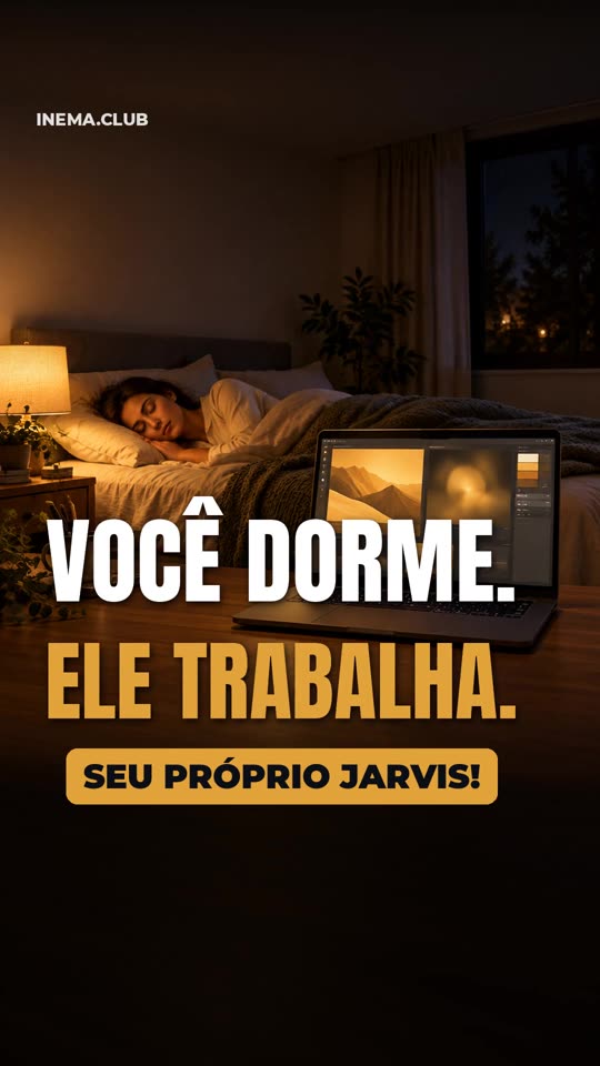 Capa do reel: Você dorme. Ele trabalha.