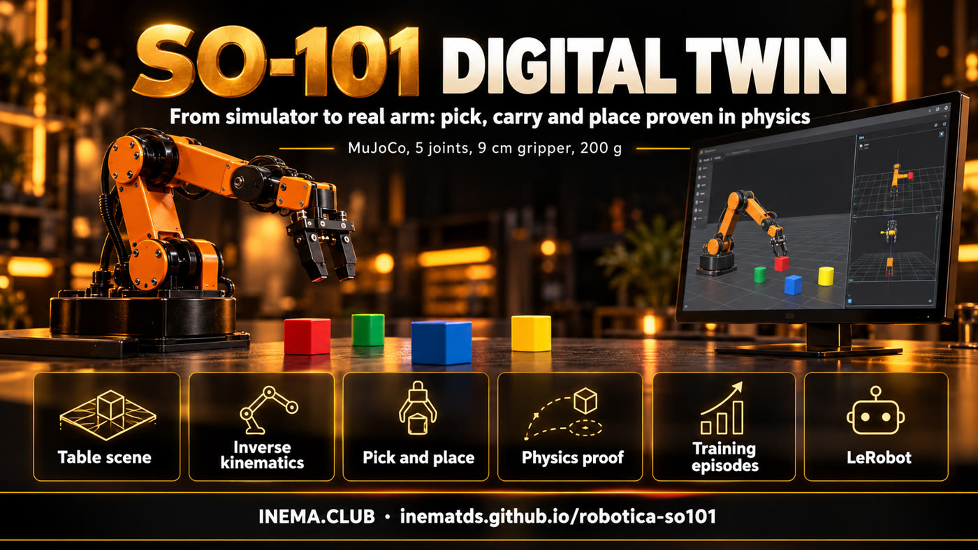 Banner: from the simulator to the real arm, the project stages
