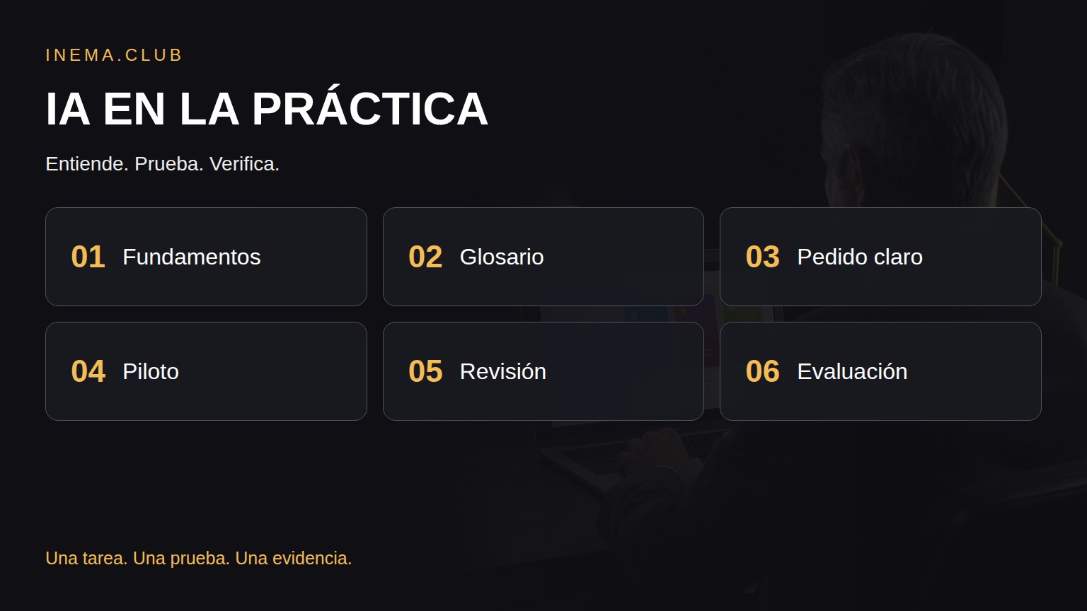 Entiende. Prueba. Verifica.