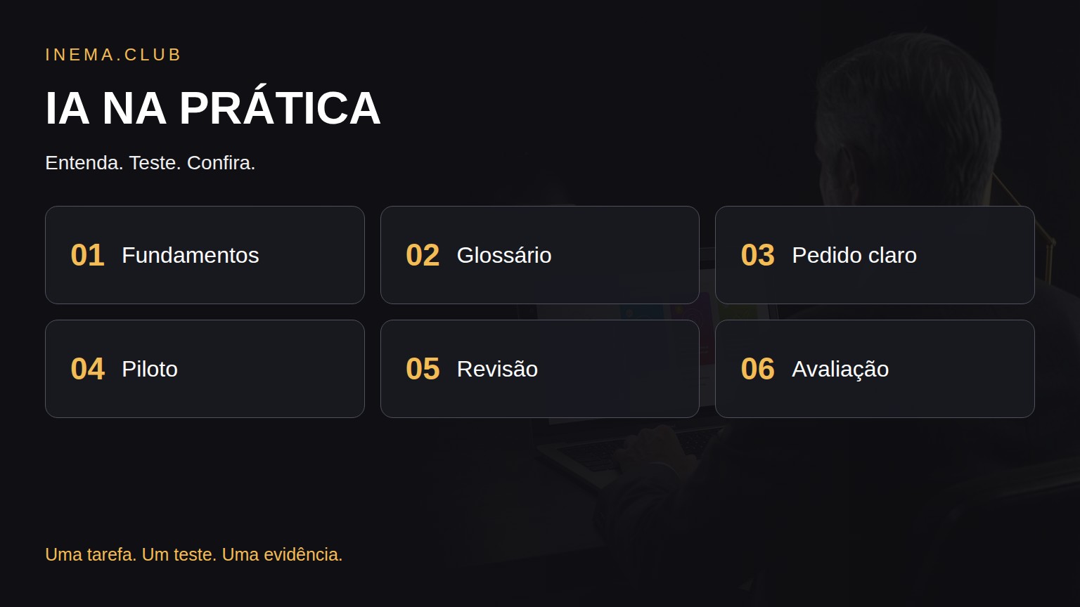 Entenda. Teste. Confira.