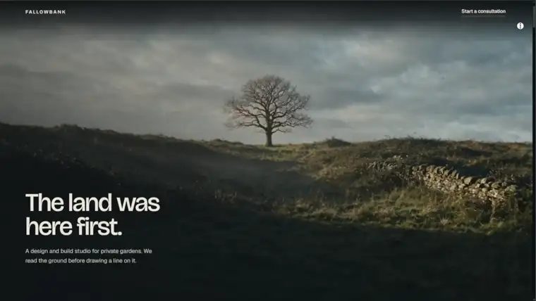 Fallowbank — página documental e contida